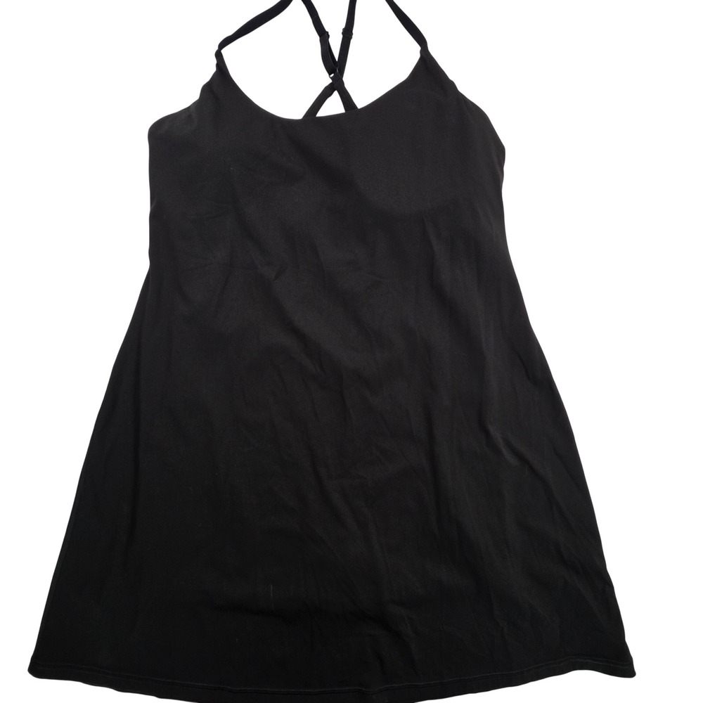 Ewedoos Active Tennis Dress Womens XL Black Athletic Exercise Golf Strappy XL‎